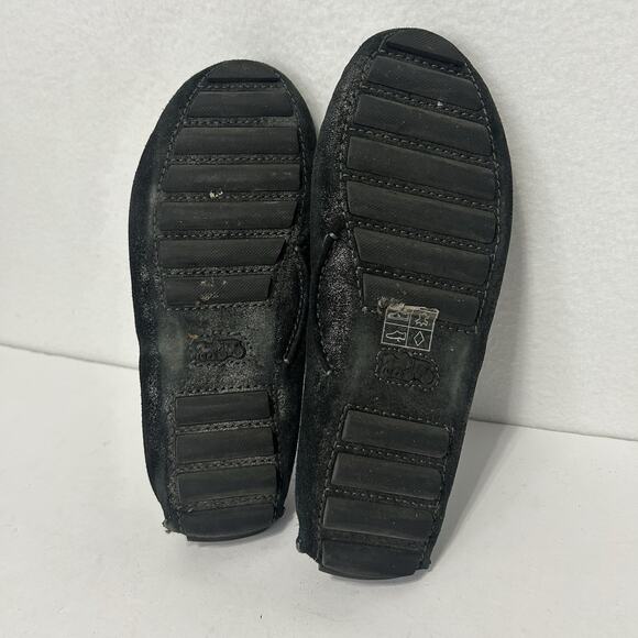 Coach Crosby Driving Shoes Womens 9.5B Loafer Black Suede Slip On Comfort Casual - Picture 6 of 7